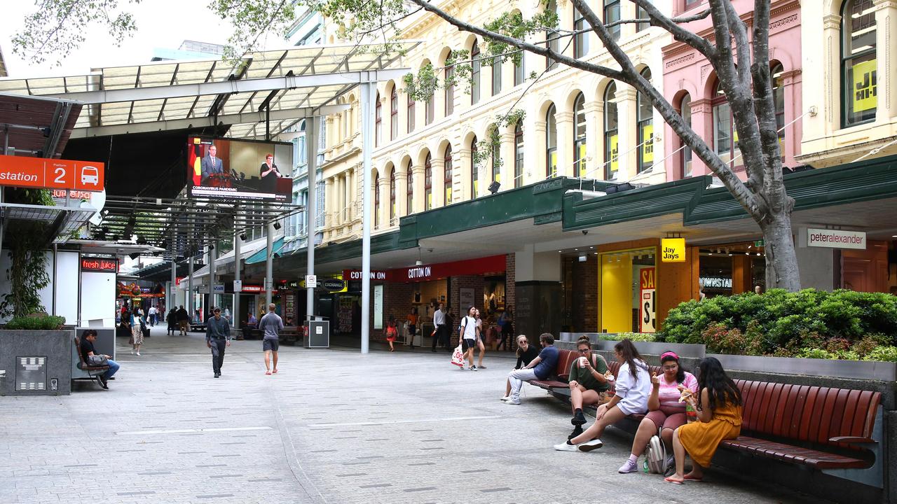 Queen Street Mall in Brisbane City.