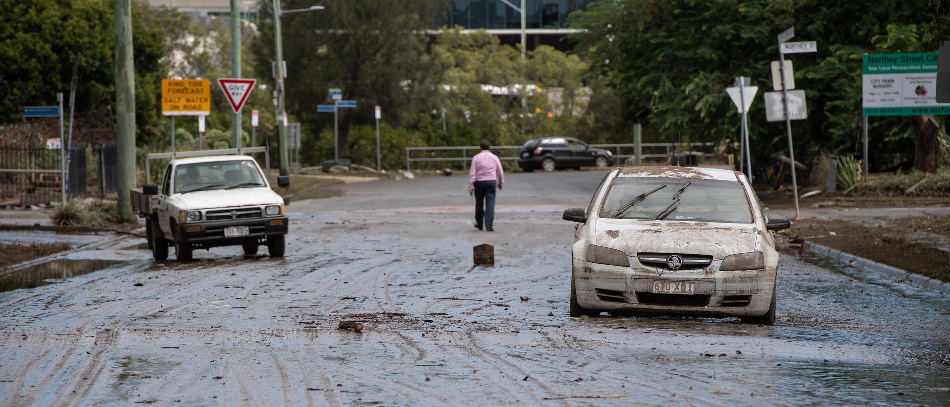 The suburb of Windsor was one of the worst-hit in Brisbane. Picture: Brad Fleet