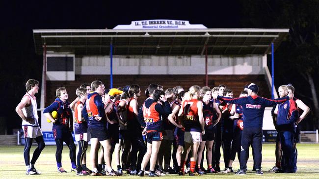 Training at Berri Memorial Oval. Picture: BERNARD HUMPHREYS