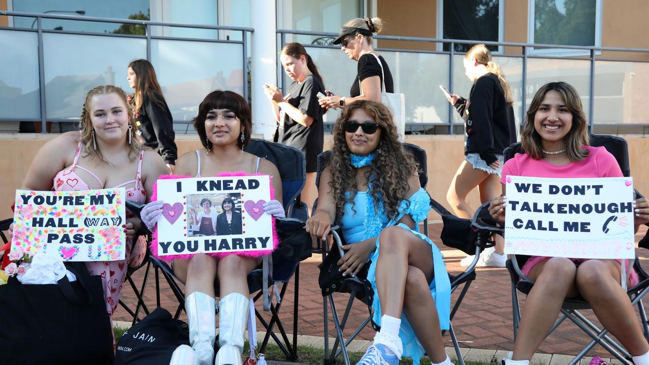 Fans wait for their night with Harry. Picture: NCA NewsWire /Philip Gostelow