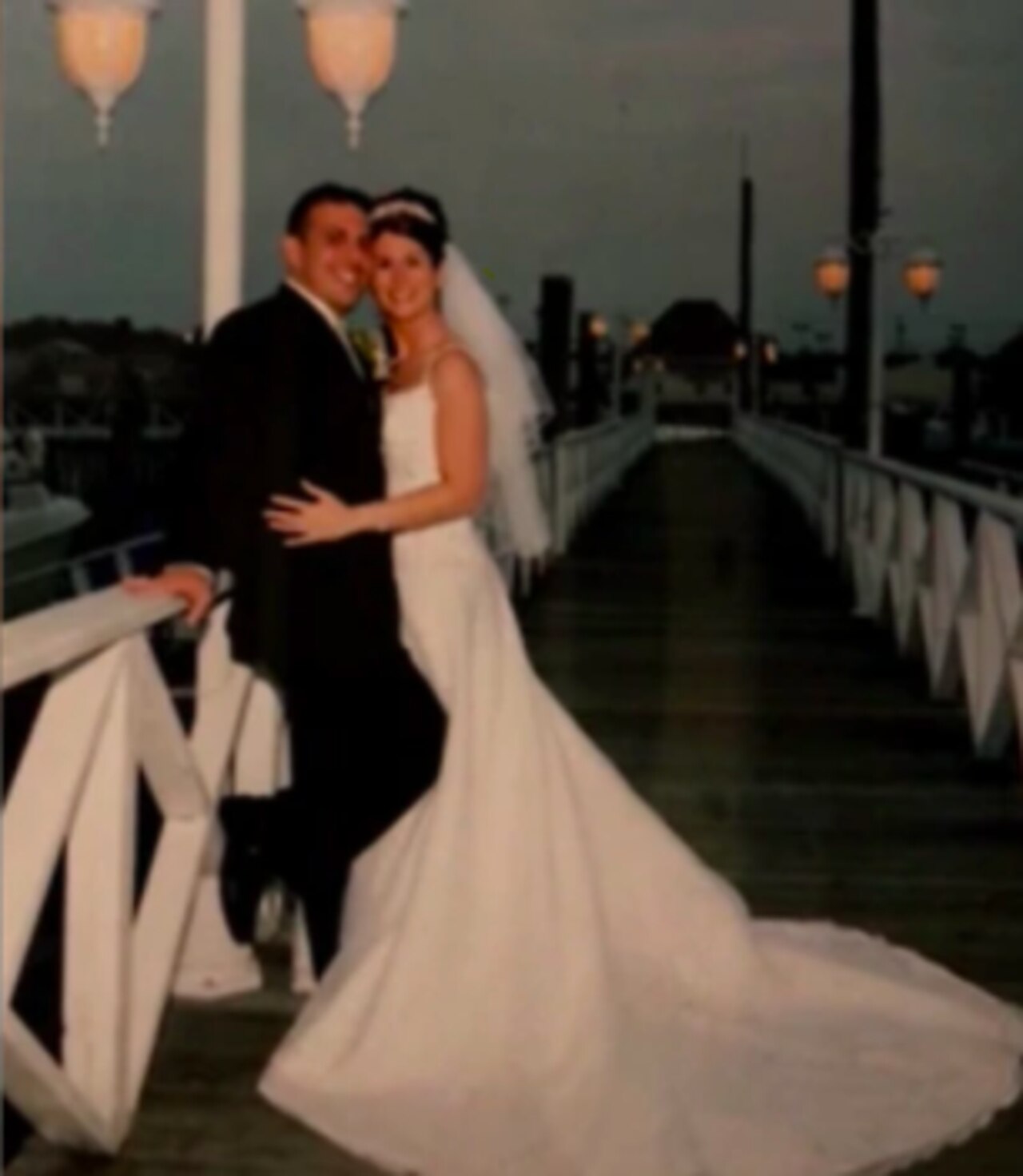 The couple on their wedding day.