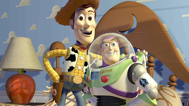 Tom Hanks and Tim Allen voiced Woody and Buzz respectively.