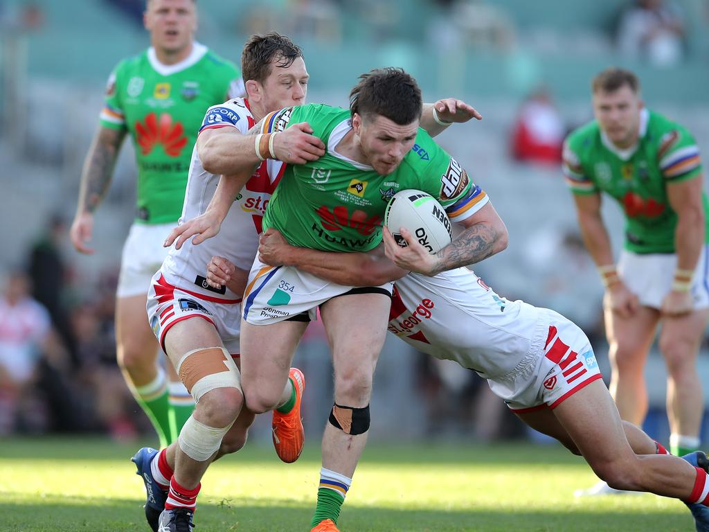 Canberra back-rower John Bateman says the Raiders are in good shape to go one better than last year. Picture: Matt King/Getty Images