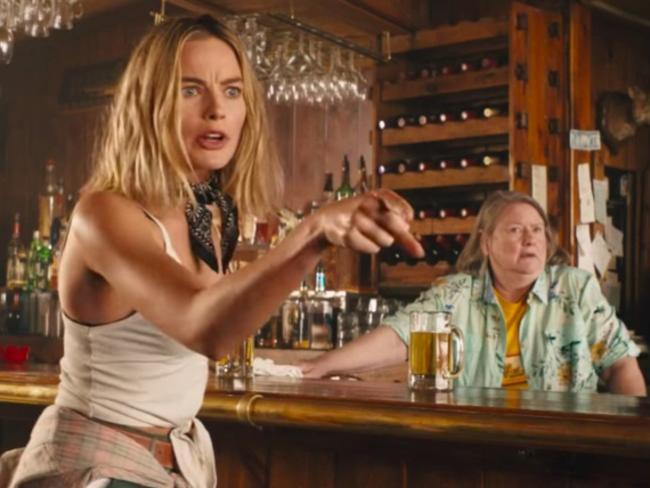 Margot Robbie appeared in Tourism Australia’s Dundee trailer campaign, and has been suggested as a possible replacement for Paul Hogan’s character in a rebooted movie. Picture: Dundee Movie