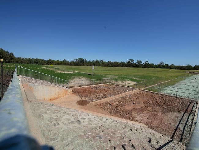 Work on the $10 miilion flood mitigation project at Marrara is finished. Picture: Keri Megelus