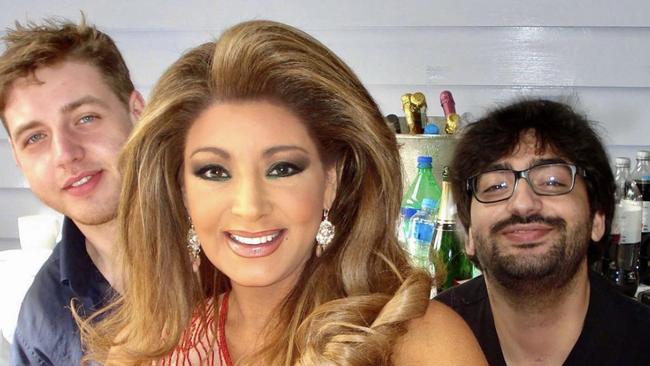 Gina Liano with her sons Christos and Myles. Picture: Supplied