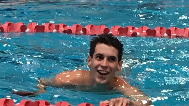 Gregory Terrace swimming sensation Tom Neill at the GPS swimming carnival.