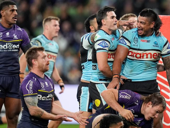 Oregon Kaufusi scored a try in Round 10, after Munster was unable to chase down the front-rower. Picture: NRL Imagery