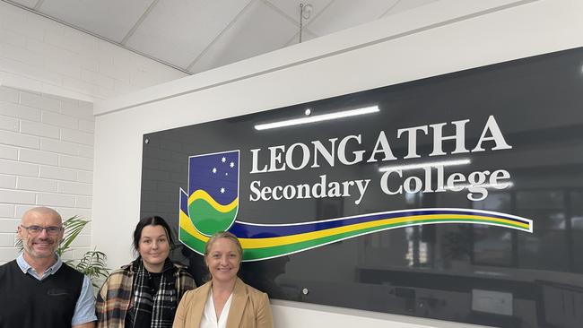 David Mcgillivray, MacKenzie Nash and Tanya Chalmers: staff at Leongatha Secondary College who are excited to welcome a new initiative which will give students more chances to undertake specialised subjects.