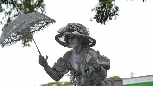 A street performer in Mary St. Picture: Tom Daunt