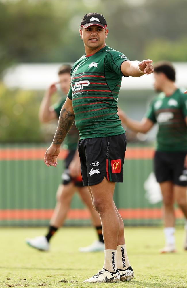 Latrell Mitchell at South Sydney training. Picture: Matt King/Getty Images