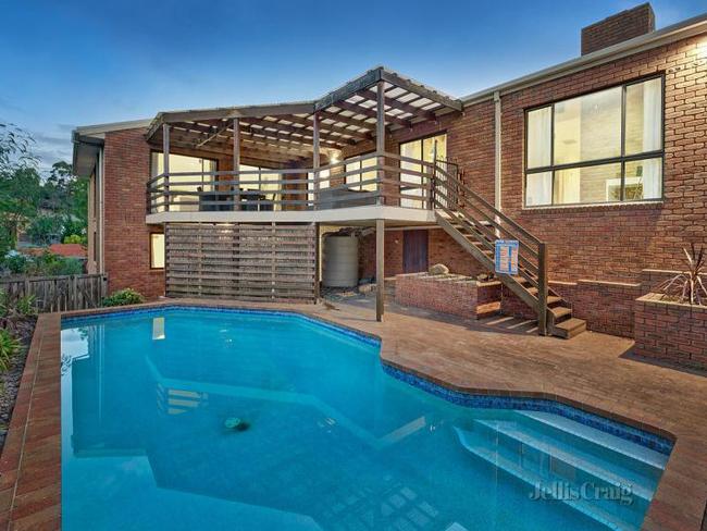 A photo from realestate.com.au showing a balcony at the Doncaster East home.