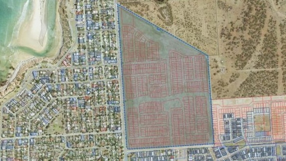 The Seaford Meadows site of the $215m housing development by Hickinbotham Group. Picture: Supplied