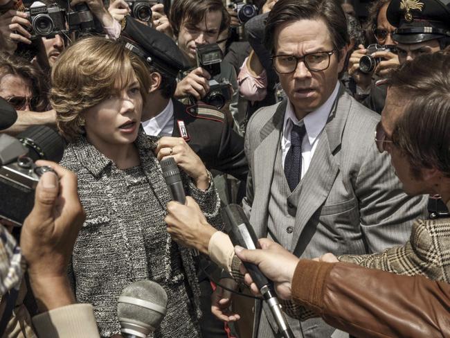 Michelle Williams and Mark Wahlberg in All The Money in the World. Picture: AP