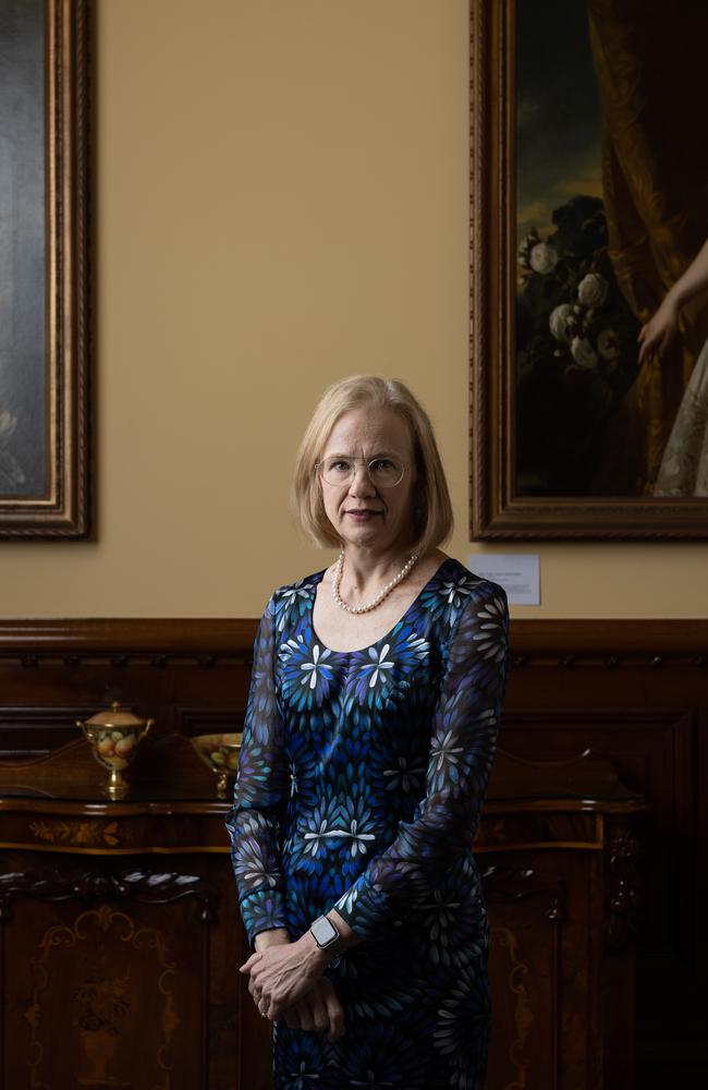 Governor Jeannette Young at Government House. Picture: David Kelly