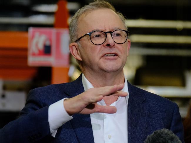 Leader of the Opposition Anthony Albanese has made a series of gaffes during the election campaign. Picture: NCA NewsWire/Luis Enrique Ascui