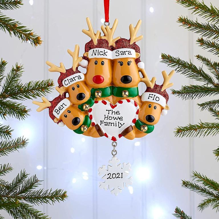 Personalized Family Christmas Ornament House Family Ornaments 2021