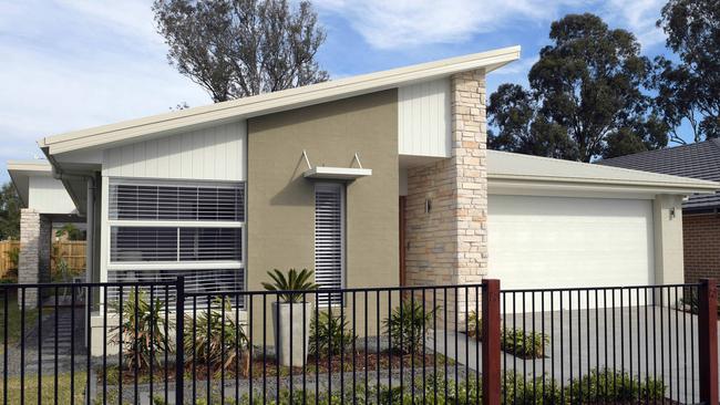 The Noosa 216 by Montgomery Homes is on display at Oran Park. Pictures: Simon Bullard