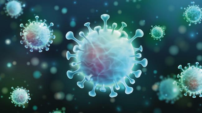 Vector of Coronavirus 2019-nCoV and Virus background with disease cells. COVID-19 Corona virus outbreaking and Pandemic medical health risk concept. Vector illustration eps 10