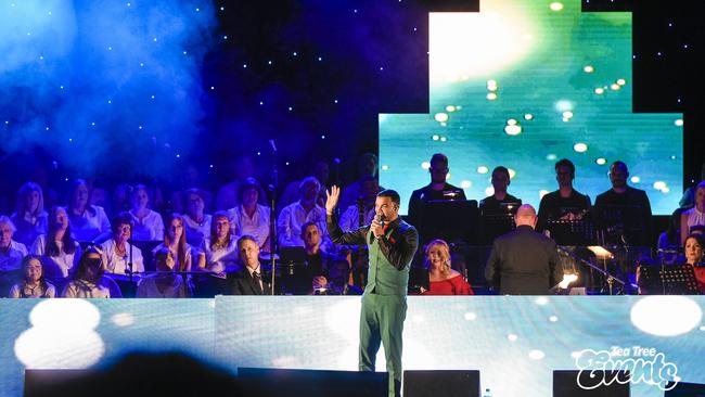 Guy Sebastian performs at a previous Civic Park Carols. Picture: Tea Tree Gully Council