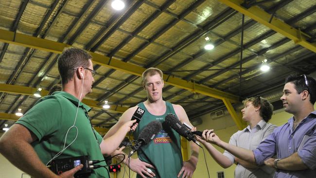 Townsville Crocodiles new player Luke Nevill at training.