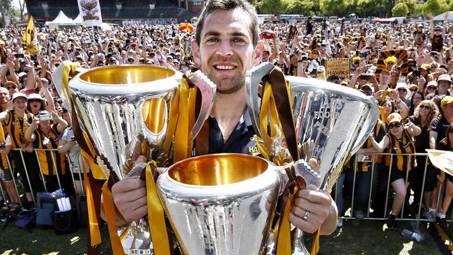 Luke Hodge will join Channel 7’s Friday night footy coverage. Picture: Michael Klein