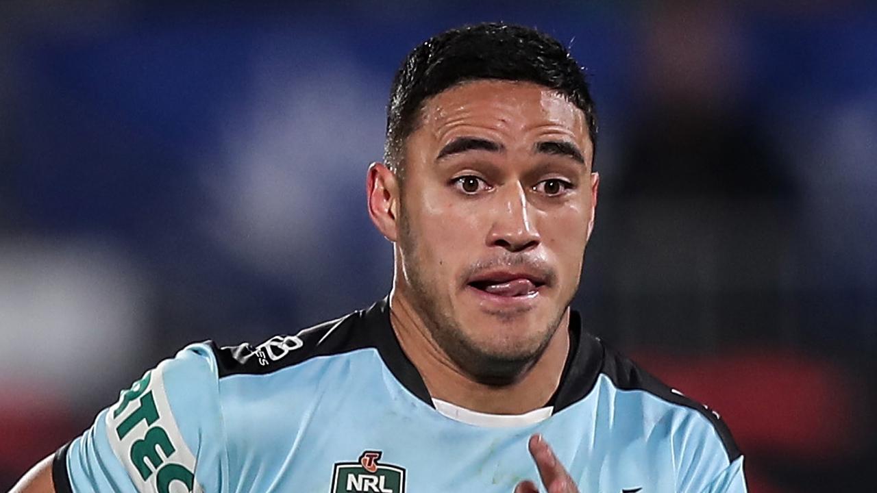Valentine Holmes of the Sharks in action.