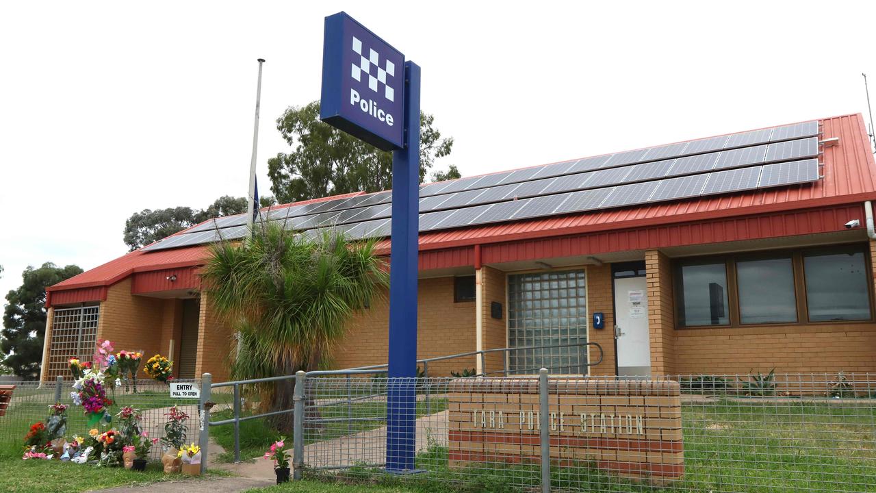 Tara Police station where Constable Rachel McCrow, 29, and Constable Matthew Arnold, 26 worked. Picture: NCA NewsWire/ David Clark