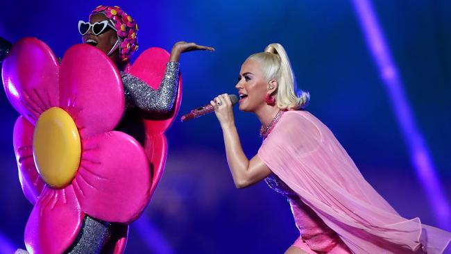 Katy Perry breached the MCG’s 11pm curfew last night. Picture: Cameron Spencer/Getty Images