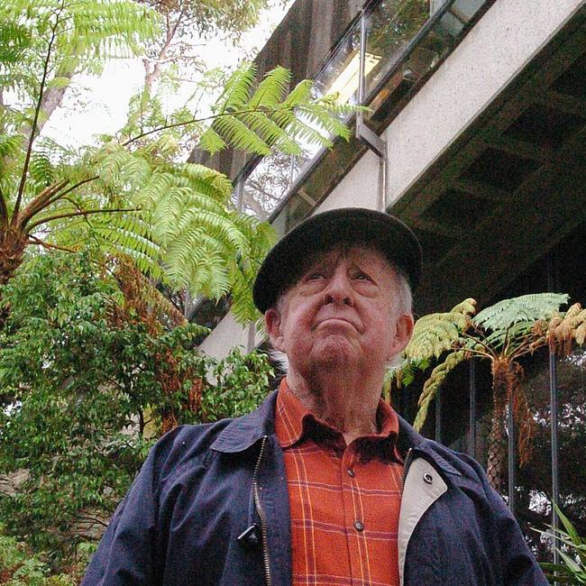 Architect Colin Madigan at the Dee Why Library and Civic Centre in 2004. Picture: Martin Lange