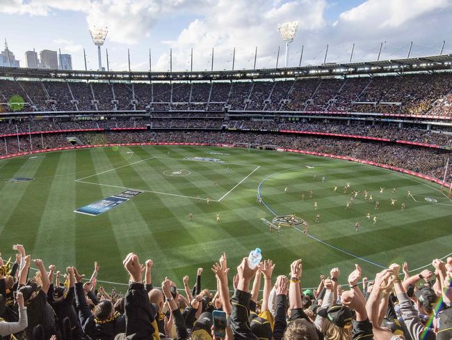 2017 AFL grand final between Richmond Tigers and Adelaide Crows at the MCG. Picture: Jason Edwards