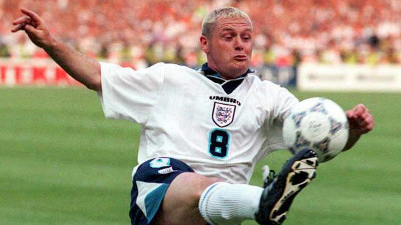 Paul Gascoigne starred at Euro 96 at Wembley.