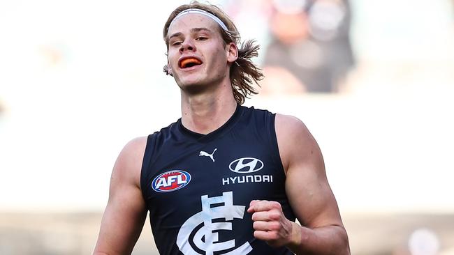 Tom De Koning’s future has been a hot topic this season. (Photo by Dylan Burns/AFL Photos via Getty Images)