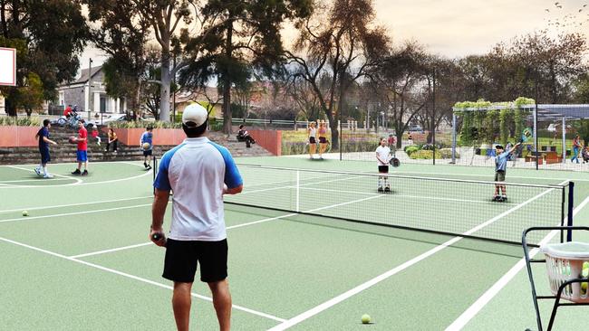 The $3.2m Burchell Reserve redevelopment will see the construction of multipurpose courts and upgrades to its accessibility. Picture: NPSP council