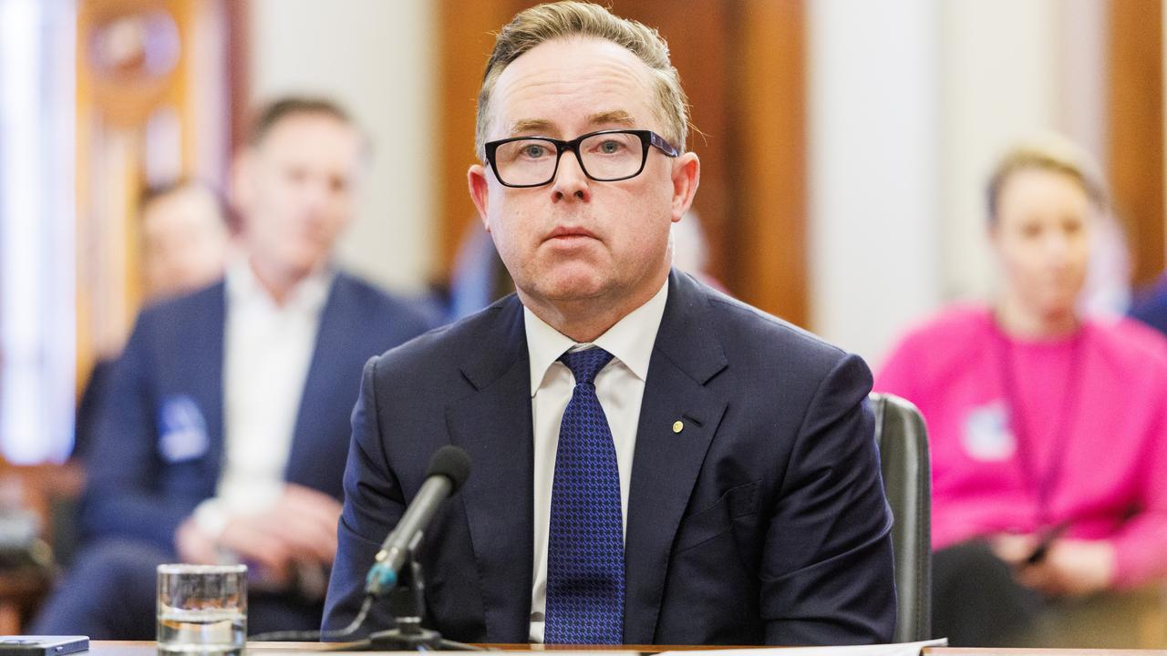 Mr Joyce during the senate hearing into the cost of living. Picture NCA NewsWire / Aaron Francis