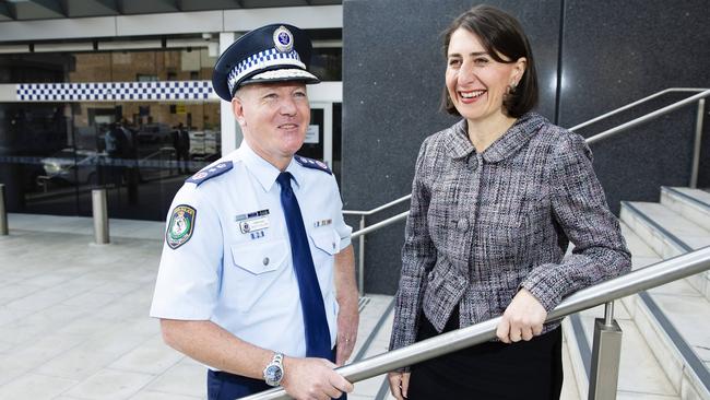 Fuller with former NSW Premier Gladys Berejiklian. Picture: Justin Lloyd.