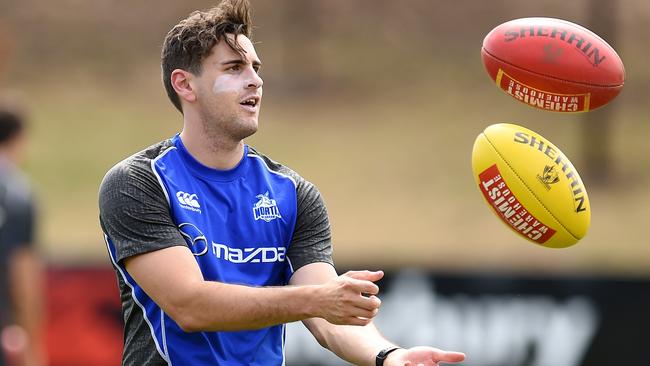 Paul Ahern at North Melbourne training. Picture: David Smith