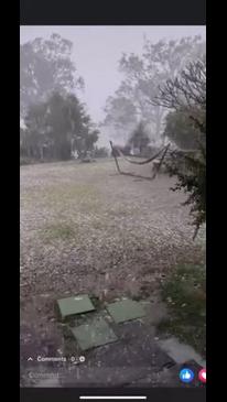 Hail deluge as storms hit Boonah, SEQ