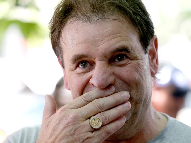 The CFMEU’s John Setka has tried to tone down his swearing. Picture: AAP/Kelly Barnes