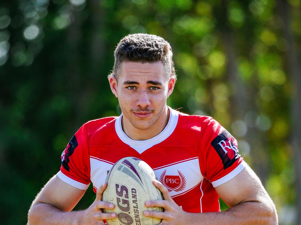 Sam Stephenson is another player to watch after being a dominant force for Palm Beach Currumbin in the state finals. Picture: Glenn Campbell