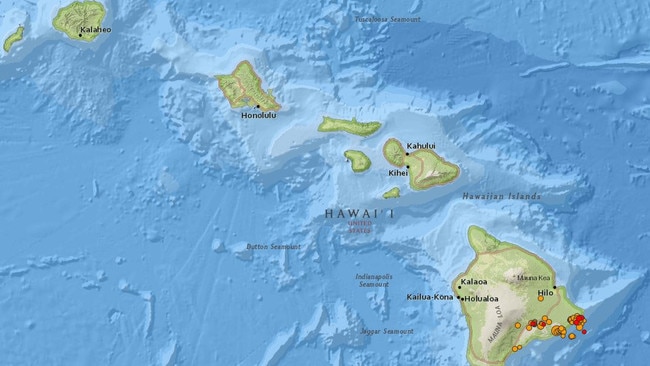 The recent earthquake sites. Source: USGS website