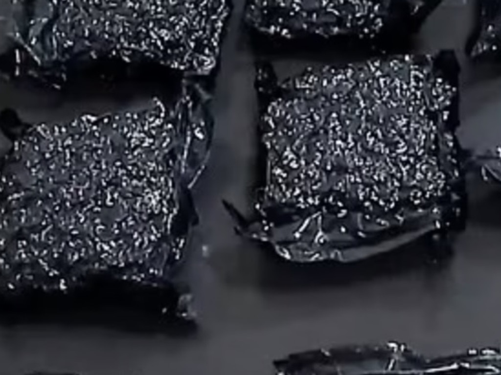 Images released by authorities in Georgia of the drugs allegedly found in Bella's luggage.