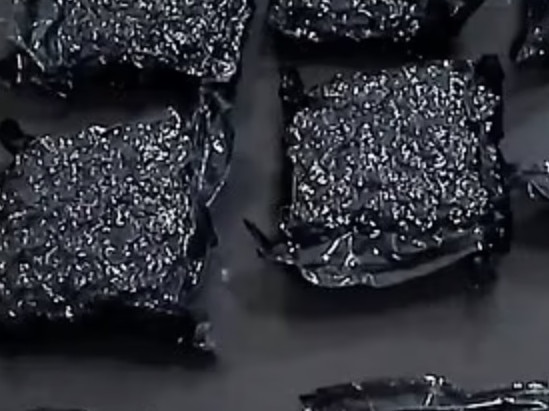 Images released by authorities in Georgia of the drugs allegedly found in Bella's luggage.