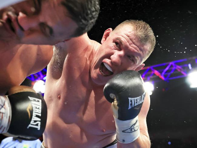 Paul Gallen during his last fight. Picture: Mark Evans/Getty Images