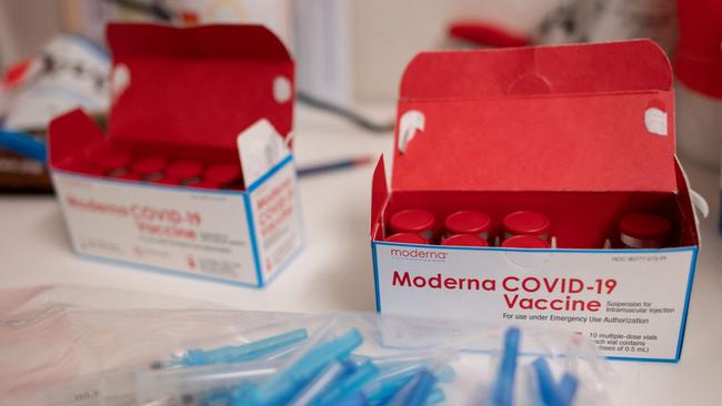 Community pharmacies are preparing to administer millions of doses of Moderna’s Covid-19 vaccine. Picture: AFP