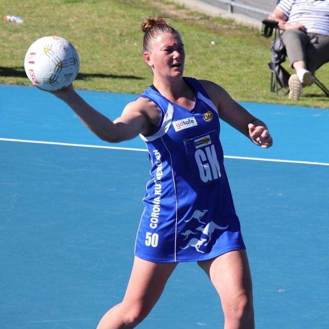 Sally Hunter of Corowa Rutherglen netball. Picture: Supplied