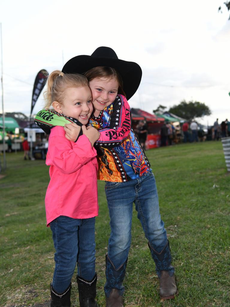 Sisters, Georgie and Frankie Neal. Meatstock Festival at the Toowoomba showgrounds. April 2022