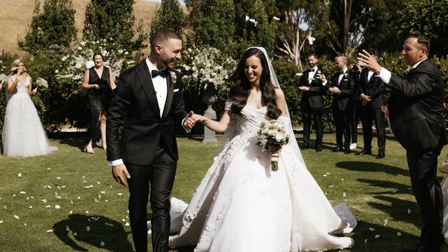 Paul Vasileff and Anna Frangiosa married at Mandalay House in a fairytale day. Picture: Dan Evans Photography