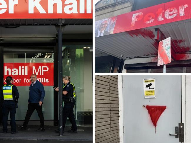 The electorate office of Labor MP Peter Khalil was vandalised. Picture: NewsWire