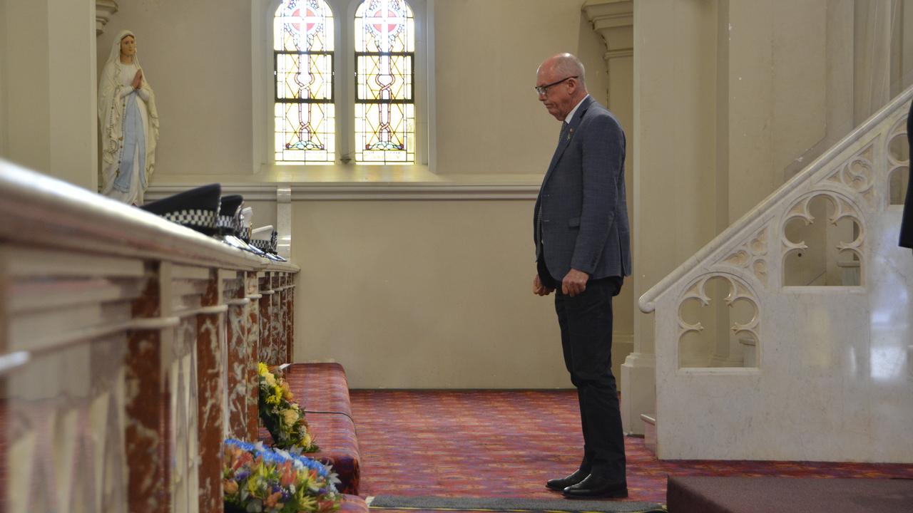 Condamine MP Pat Weir at the National Police Remembrance Day service in St Patrick's Cathedral, Toowoomba, September 27, 2024.